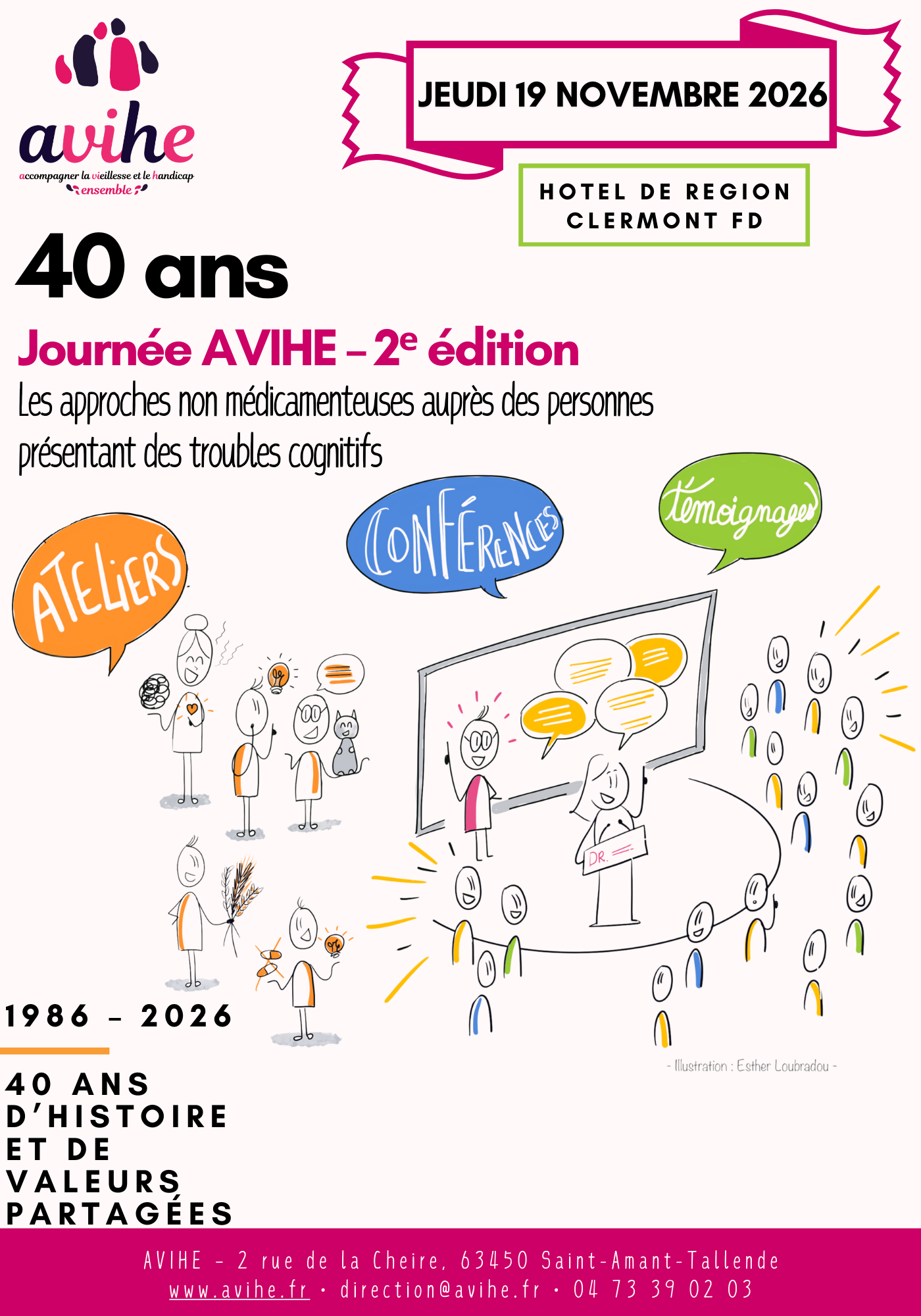 40 ans de l’AVIHE – anniversaire 1986-2026