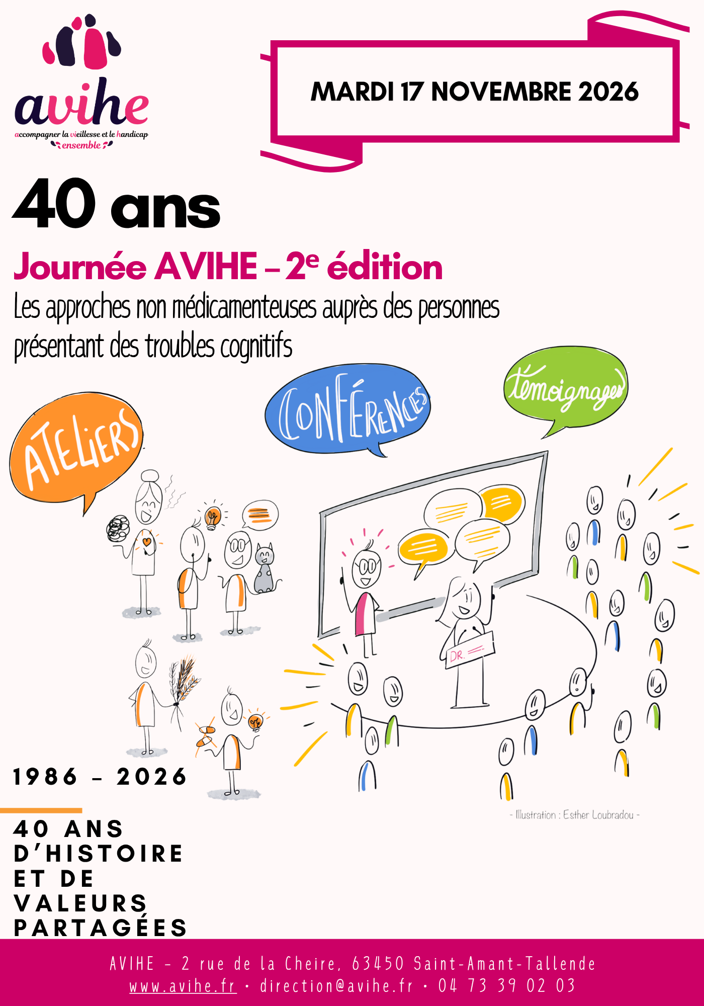40 ans de l’AVIHE – anniversaire 1986-2026